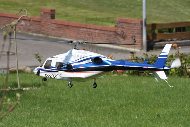 Bell 222 Century Heli Einziehfahrwerk