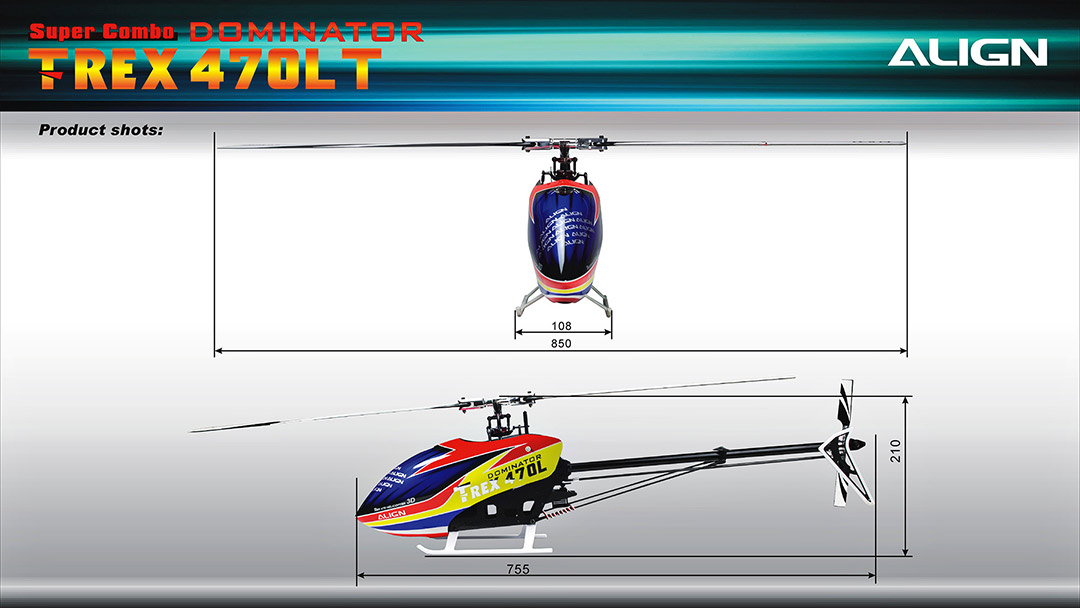 RC-Helikopter T-Rex 470 als Bausatz kaufen oder fertig aufgebaut als RTF Flug-Modell